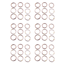 9 rouleaux de fil d'entraînement en aluminium (1,0 mm, 1,5 mm, 2,0 mm), (brun)