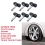 6 sensori di pressione pneumatici TPMS programmabili universali da 315 MHz 4