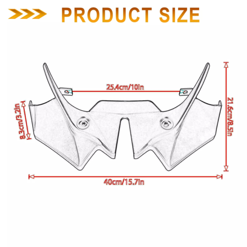 Weiß für Z650 Winglets Frontverkleidung Schnabel 2