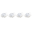50 attaches élastiques avec boules (blanches) 1