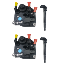 2X 9809757980 Cabezal de filtro de combustible con tubo central 9672320980