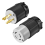 Conector macho/hembra NEMA L15-30P/30C, 30 A, 250 V CA 1