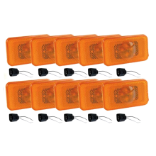 24V Gul Amber LED Sidomarkeringsljus Med Kabelanslutningskontakt