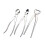 1 Set Bonsai Modeling Tools Round Mouth Scissors + Bevel Scissors 1