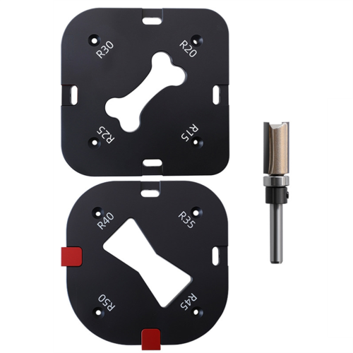 Gabarits de menuiserie pour gabarit de rayon d'angle de table de défonceuse