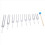 Tuning Forks Chakra Set,for Healing Chakra,Sound Therap Silver 1