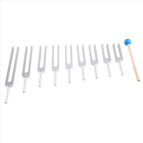 Tuning Forks Chakra Set,for Healing Chakra,Sound Therap Silver