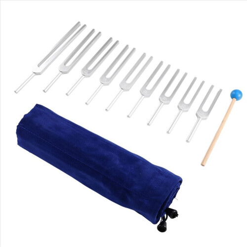 Tuning Forks Chakra Set,for Healing Chakra,Sound Therap Silver 2
