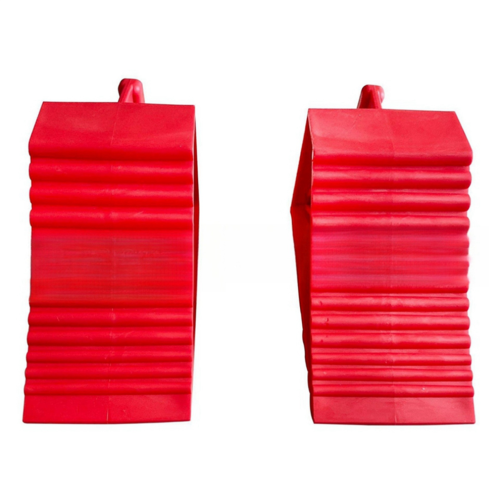 2 cunei per ruote in plastica resistente, cunei per pneumatici per roulotte 1