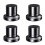 4PCS Speaker Base Lead Adjustable Tray Pad 65x53mm 1