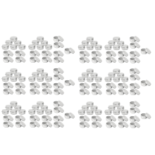 Lot de 25 pots à bougies de maquillage en aluminium de 15 ml