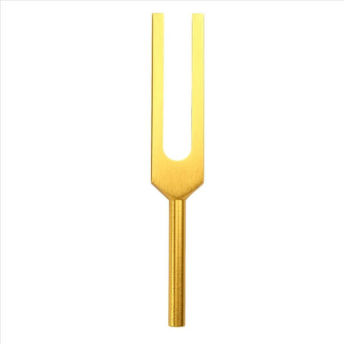 Stämgafflar Chakra Set, för helande chakra, ljudterapi guld