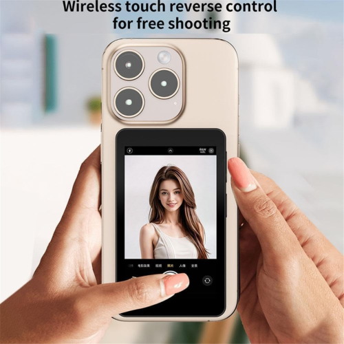 Vlog Selfie Screen,Magnetic Back Camera Bluetooth Remote 2