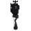 Double loop toy with string and handle  Black 5