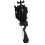 Double loop toy with string and handle  Black 4