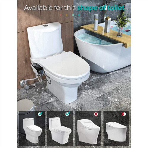 WC-Sitzzubehör, nicht elektrisch, selbstreinigend, Doppeldüse G1/2 1