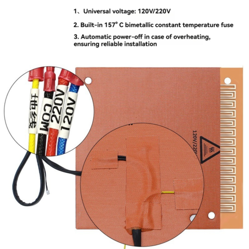 Για θερμαντικό υπόστρωμα διπλής τάσης K1 Max 120V/220V 800W 1