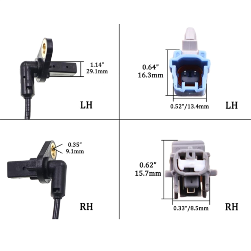 For T30 T31 2000-2015 ABS Wheel Speed Sensor 1