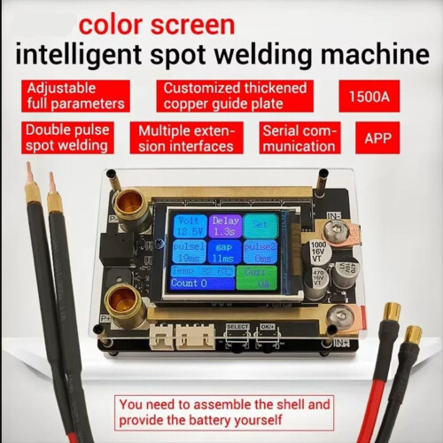 XW1 LCD Συγκόλλησης DIY Φορητή φορητή μηχανή σημειακής συγκόλλ 2