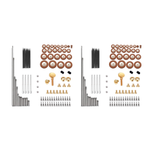 Kit de 119 pièces pour la réparation de saxophones altos : vis et ressorts.