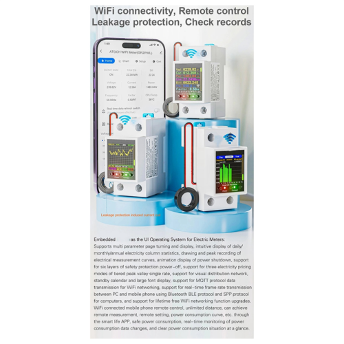 Tuya WiFi Smart Din Rail Energy Meter 2