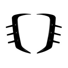 Stoßstangenspoiler, Heckscheiben-Zierleiste, schwarz