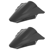 Schwarze Motorrad-Windschutzscheibe für 12-16 650 Er6F Ex650F