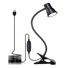 Lampe de lecture Ă pince de style haut-parleur avec protection oculaire LED