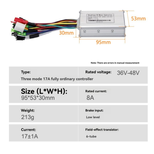 Ελεγκτής χωρίς ψήκτρες 36V/48V 17A S869 για επισκευή ηλεκτρικού ποδηλάτου/σκούτερ 2