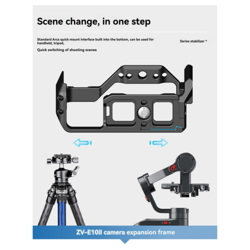 for Sony ZV-E10II Camera Cage, SLR Photography Stabilizer 1