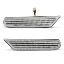 2 luci di posizione laterali a LED trasparenti