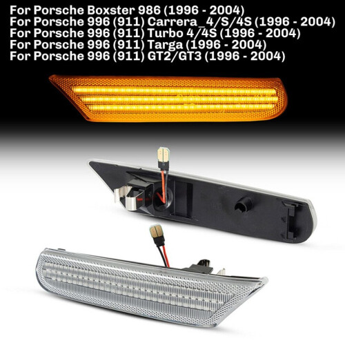 2 luces LED de posición lateral transparentes 2