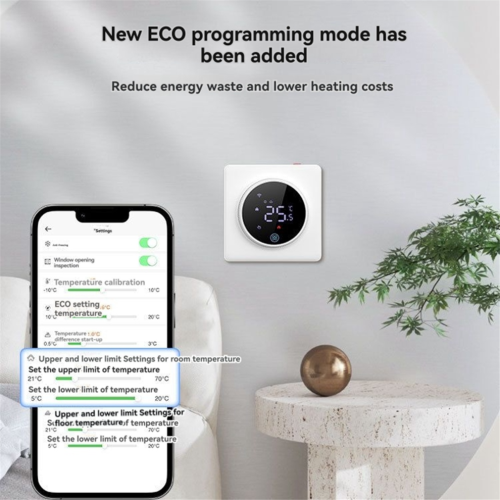 Termostato programable con aplicación Tuya WiFi, interruptor A 2