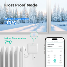 Termostato inteligente Wifi para radiador de calefacción con cable piloto (B)