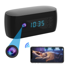 Mini Wifi Camera Clock Full HD 1080P Wireless Control IR Night Vision