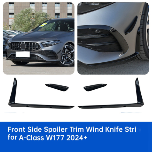 4-teiliges Set Frontspoiler-Zierleisten-Windabweiser für 1