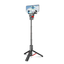 Selfie stick con tracciamento facciale AI automatico e rotazione a 360, inseguimento automatico.