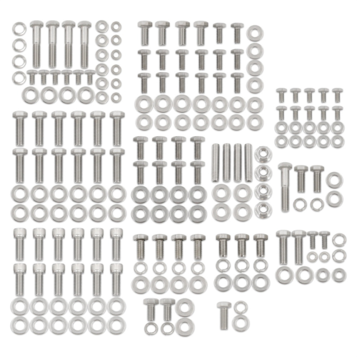 Small Block Engine Hex Bolt Kit for 211 Pcs Nuts&Bolts