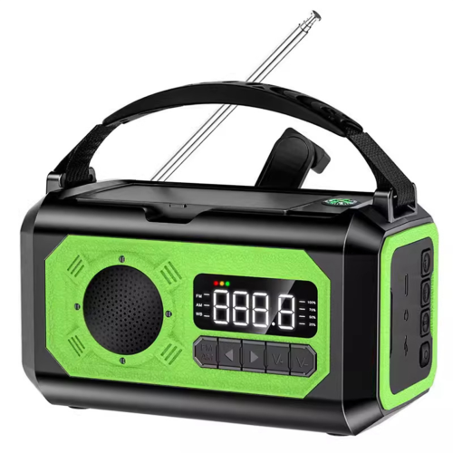 Ραδιόφωνο Καιρού AM/FM/NOAA με Ηλιακή Στροφαλοφόρο 12000mAh, Ανοιχ