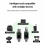 Microphone Wireless System Transmitter Receiver 1 with 2 Use 4