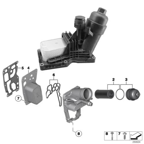 11428512283 Motorfilterhuisassemblage voor 1