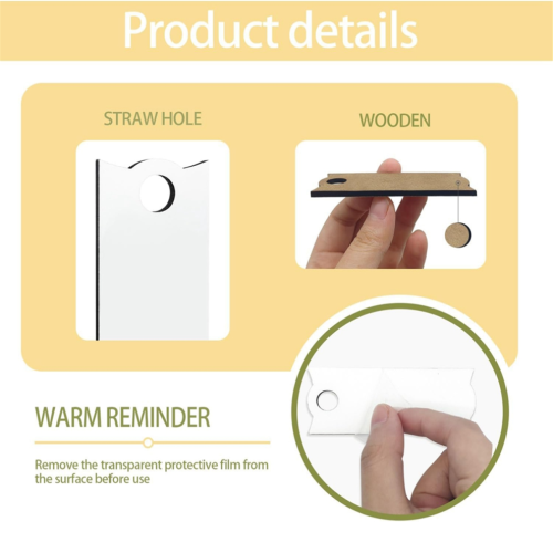 50PCS Sublimation Name Plates Holder Blanks for 1