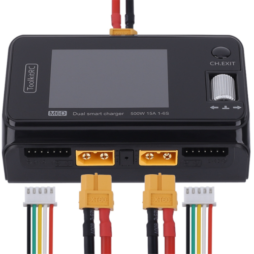 ToolkitRC M6D 500W lithiumbatterijontlader voor RC-speelgoed 2
