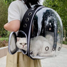 Cat Backpack Carrier Transparent Window Breathable Side-Open Pet Carrier Bag For Cats And Dogs Travel