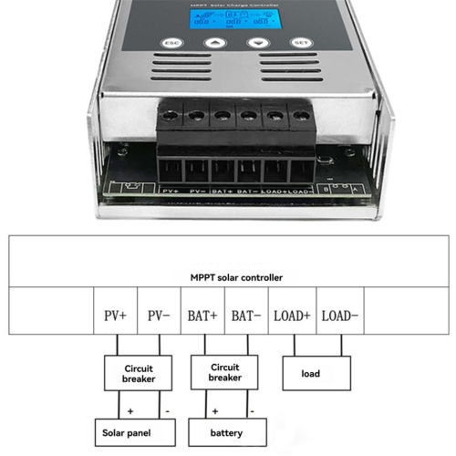 40A MPPT Solar Charge Controller 12V-48V for Lithium Batteries 2