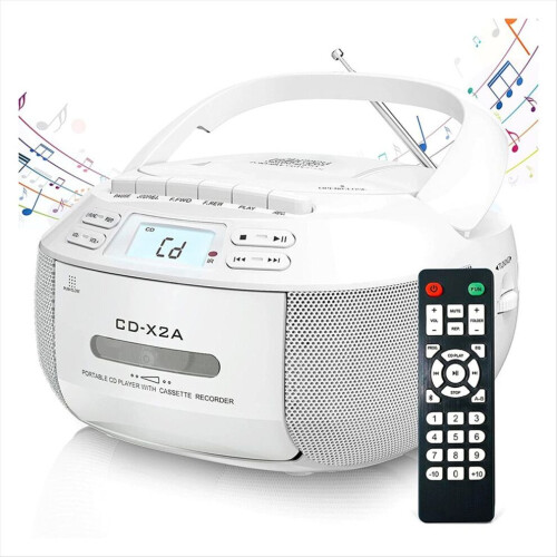 CD Cassette Player FM AM Tape CD Player EU PLUG