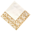 100 serviettes en papier jetables imprimées or (dorées et blanches) 3