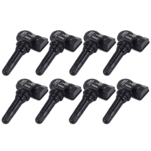 8 sensori di pressione pneumatici TPMS programmabili 315 MHz + 433 MHz 2 in 1