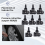 8 sensori di pressione pneumatici TPMS programmabili 315 MHz + 433 MHz 2 in 1 4