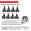 8 sensori di pressione pneumatici TPMS programmabili 315 MHz + 433 MHz 2 in 1 3